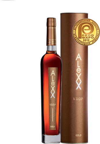 Brandy AleXX VSOP Gold 5Y 0,5l 40% tube - Brandy - Main image