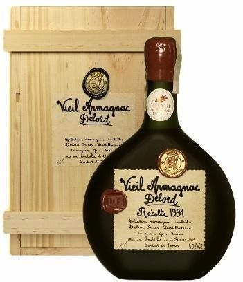 Armagnac Delord 1991 0.7l 40% wooden box - Cognac - Main image