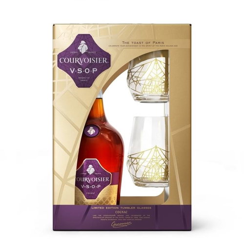 Courvoisier VSOP 0.7l 40% + 2x Glass GB - Cognac - Main image