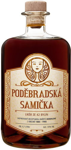 Poděbradská samička  0,7 l 35 % - Likér - Hlavní obrázek