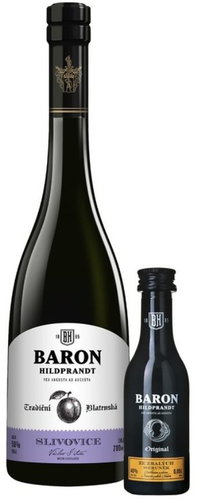 Baron Hildprandt Slivovitz 0,7l+Ripe Apricot 0,05l - Spirit - Main image