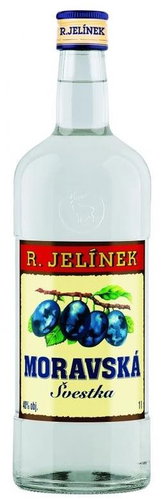 Rudolf Jelinek Moravská Švestka silver 1l 40% - Spirit - Main image