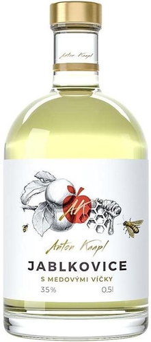 Anton Kaapl Jablkovice with honey caps 0,5l 35% - Spirit - Main image