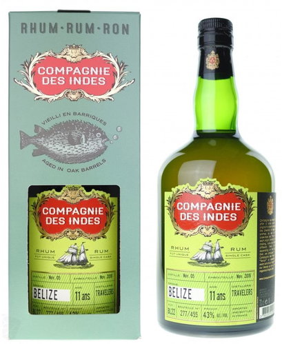 Compagnie Des Indes Belize Travellers 11Y 2005 0.7L 43% L.E. / Bottled 2016 - Rum - Main image
