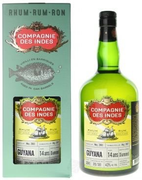 Compagnie Des Indes Guyana Diamond 14Y 2003 0,7L 43% L.E. / Bottled 2017 - Rum - Main image
