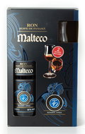 Malteco 10y 0.7l 40% + 2x Glass GB - Rum