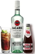 Cuba Libre - Bacardi Carta Blanca 0,7l 37,5% + Bohemsca BIO Cola 6x 0,33l - Rum