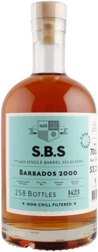 S.B.S Barbados 20y 2000 0.7l 53.2% L.E. / Bottled 2020 - Rum - Main image