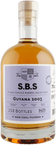 SBS Guyana 17y 2003 0.7l 59.7% L.E. / Bottled 2020 - Rum - Main image