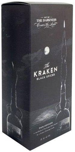 Kraken Black Spiced 2Y 0.7l 40% + candle GB - Rum - Main image