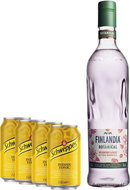 Finlandia Botanical Wildberry & Rose 0,7l 30% + 4x Thomas Henry Slim Tonic 0,2l - Alcoholic Beverage