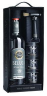 Beluga Gold Line 0.7l 40% + 3x Glass Leather - Vodka