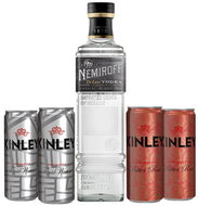 Nemiroff De Lux 0,7l 40% + 4x Tonic Kinley 0,33l - Vodka