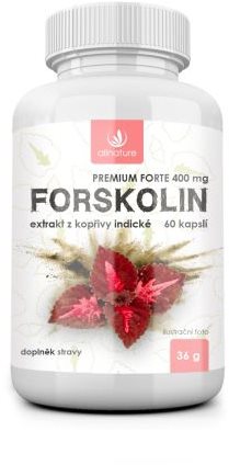 Allnature Forskolin Premium Forte 400mg 60 Capsules - Dietary Supplement - Main image