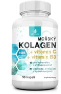 Allnature Mořský kolagen + vitamín C + vitamín B3 30 tbl. - Kolagen