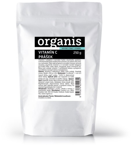 Organis Vitamin C Premium Powder 250g - Dietary Supplement - Main image