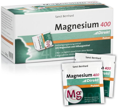 Sanct Bernhard Magnesium 400mg Powder - 60 Sachets - Magnesium - Main image