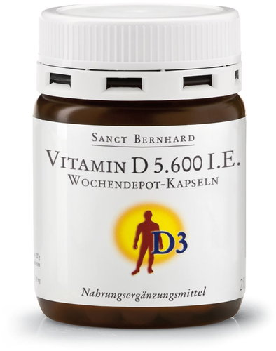 Sanct Bernhard Vitamin D 5,600 IU Gradual Release 26 Capsules - Vitamin D3 - Main image