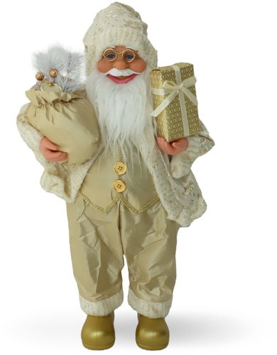 All4Customer Santa Claus gold 30 cm - Christmas Decoration - Main image