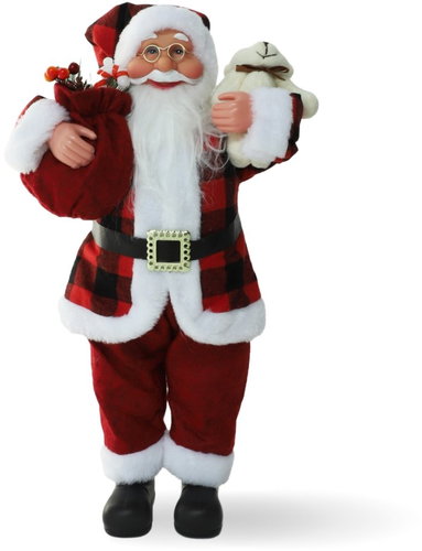 All4Customer Santa Claus modern red 30 cm - Christmas Decoration - Main image