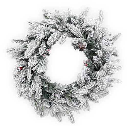 All4Customer Christmas wreath 50 LED 60 cm - Wreath - Main image