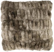 A LA MAISON Fur - ribbed 45 x 45 cm, brown - Pillow