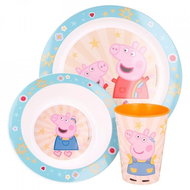 Alum Three-piece set of dishes for children Pepa Pig - blue/orange - Children's Dining Set