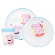 Alum Three-piece set of dishes for children Piglet Pepa Premium Set - blue - Children's Dining Set