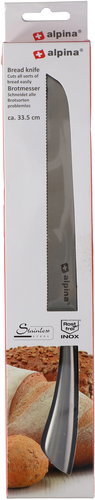 Alpina Stainless Steel Bread Knife 33.5cm - Kitchen Knife - Main image