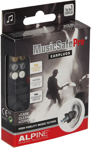 Alpine MusicSafe Pro Earplugs, Black