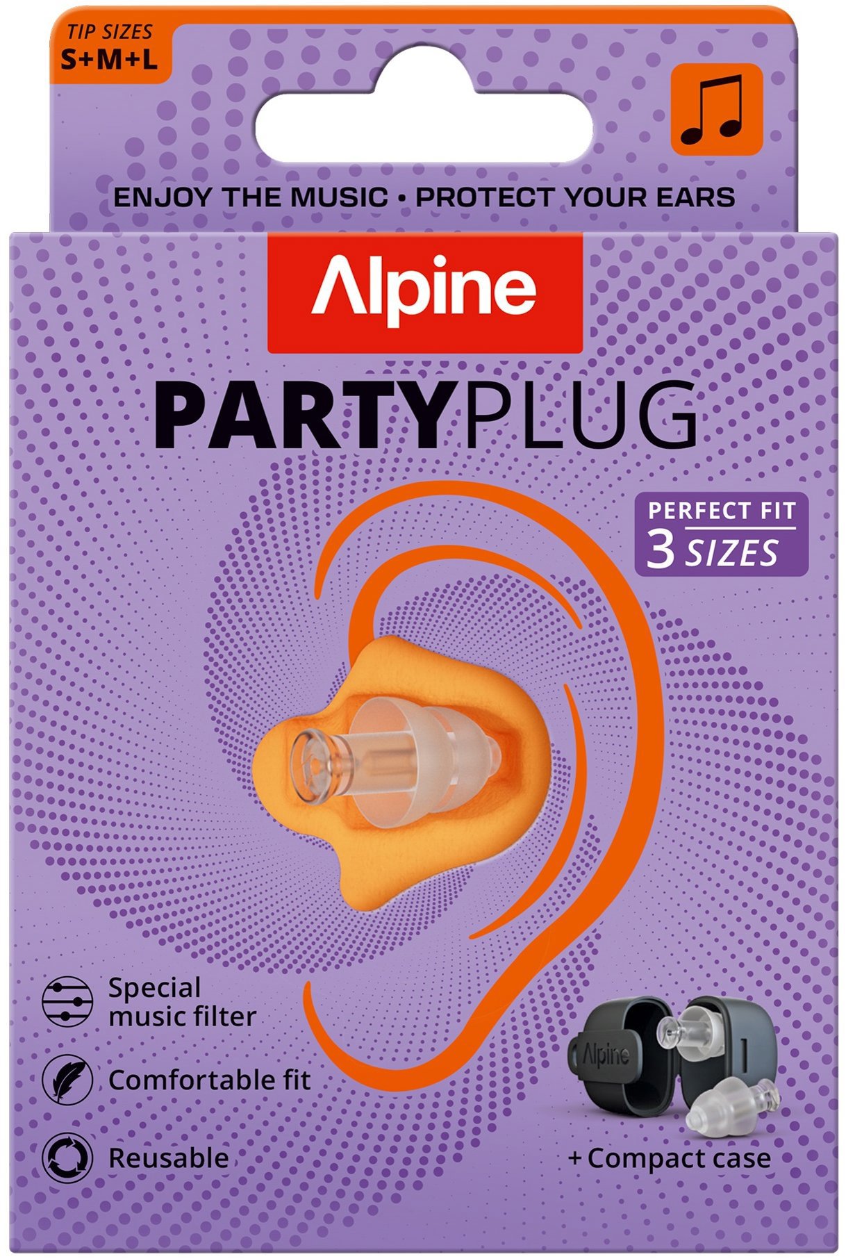 ALPINE Partyplug, transparent