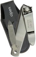 ALPEN Nail clippers with file in leather case - Cuticle Nipper