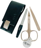 ALPEN Manicure set leather with magnetic closure, black - Manicure Set
