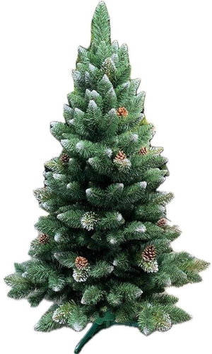 ALPINA Christmas tree, snowy pine with pine cones, height 120 cm - Christmas Tree - Main image