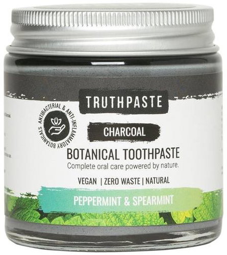 TRUTHPASTE Charcoal with activated charcoal mint 100 ml - Toothpaste - Main image