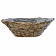 ALTX Proutěná gondola kubu ratan 45 × 17 cm - Flower Pot
