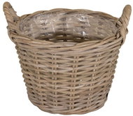 ALTX Proutěný koš kubu ratan 20 cm - Flower Pot