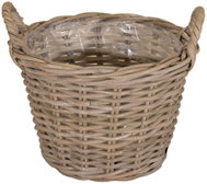 ALTX Proutěný koš kubu ratan 35 cm - Flower Pot