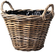 ALTX Proutěný koš kubu ratan 25 × 19 cm - Flower Pot
