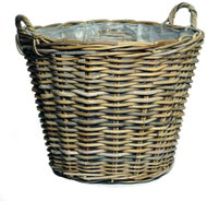 ALTX Proutěný koš kubu ratan 45 × 35 cm - Flower Pot