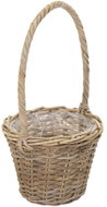 ALTX Proutěný koš s uchem kubu ratan 28 × 23 × 55 cm - Flower Pot