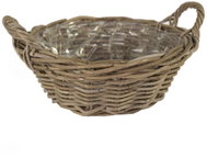 ALTX Proutěná miska kubu ratan 30 × 12 cm - Flower Pot