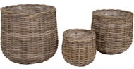 ALTX Proutěný kubu ratan 25 cm - Flower Pot
