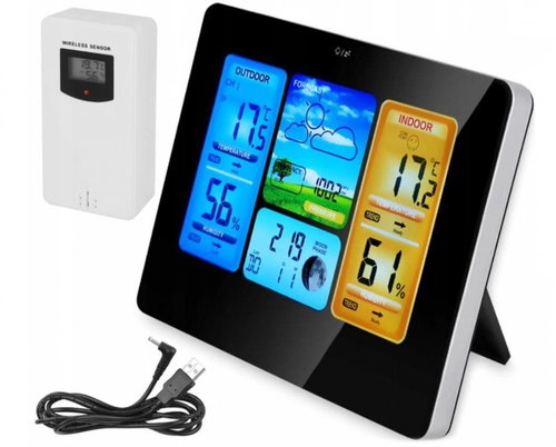 Alum Weather station with colour display Main image Alum Weather station with colour display - Weather Station - Main image