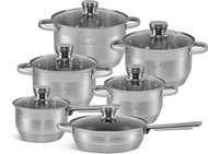 Alum Stainless steel pots and pans set 12 pcs - Cookware Set