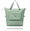 Folding bag with large storage space, light green