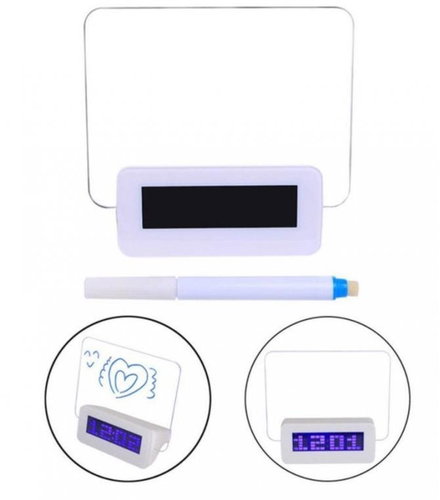 Alum LED digital alarm clock with message board - Alarm Clock - Main image