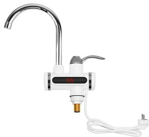Alum Instant hot water tap with shower and LCD display - bottom connection - Water Heater Faucet - Main image