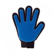 Alum Rubber glove for brushing animals - blue - Deshedding Glove