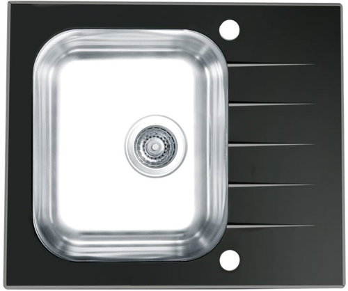Alveus Altone 10 Black - Glass Sink - Main image